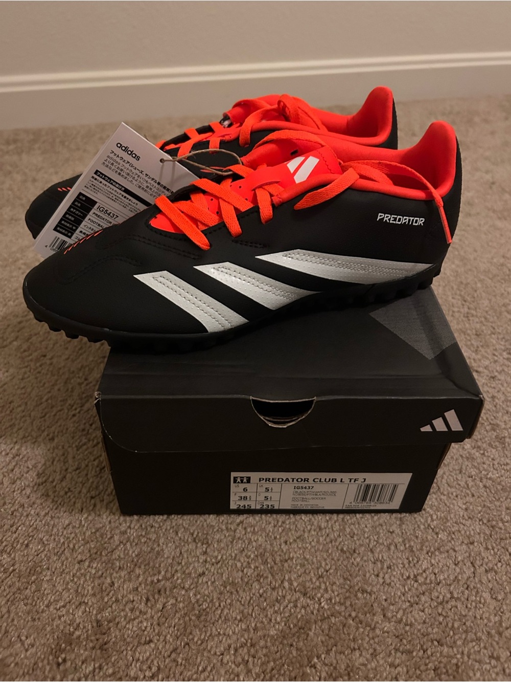 adidas Kids Predator Club Turf Shoes